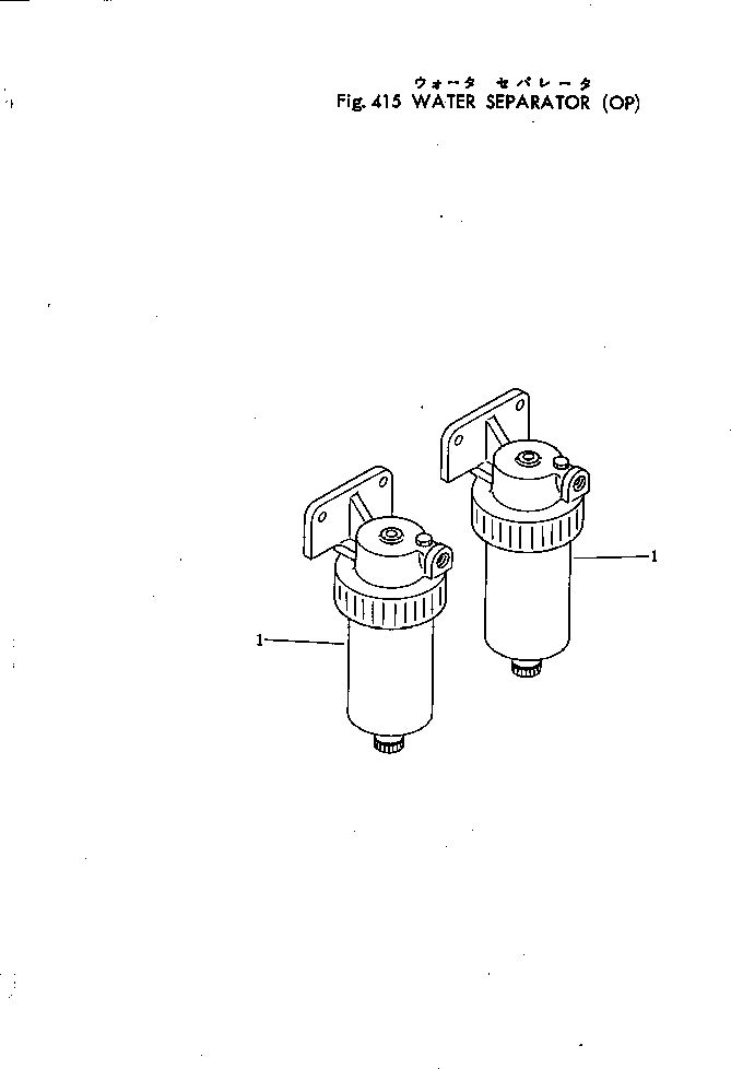 Engines Komatsu / NTC-743-1B S/N 108380-UP(ntc-742c) / WATER SEPARATOR(120030 : 415)