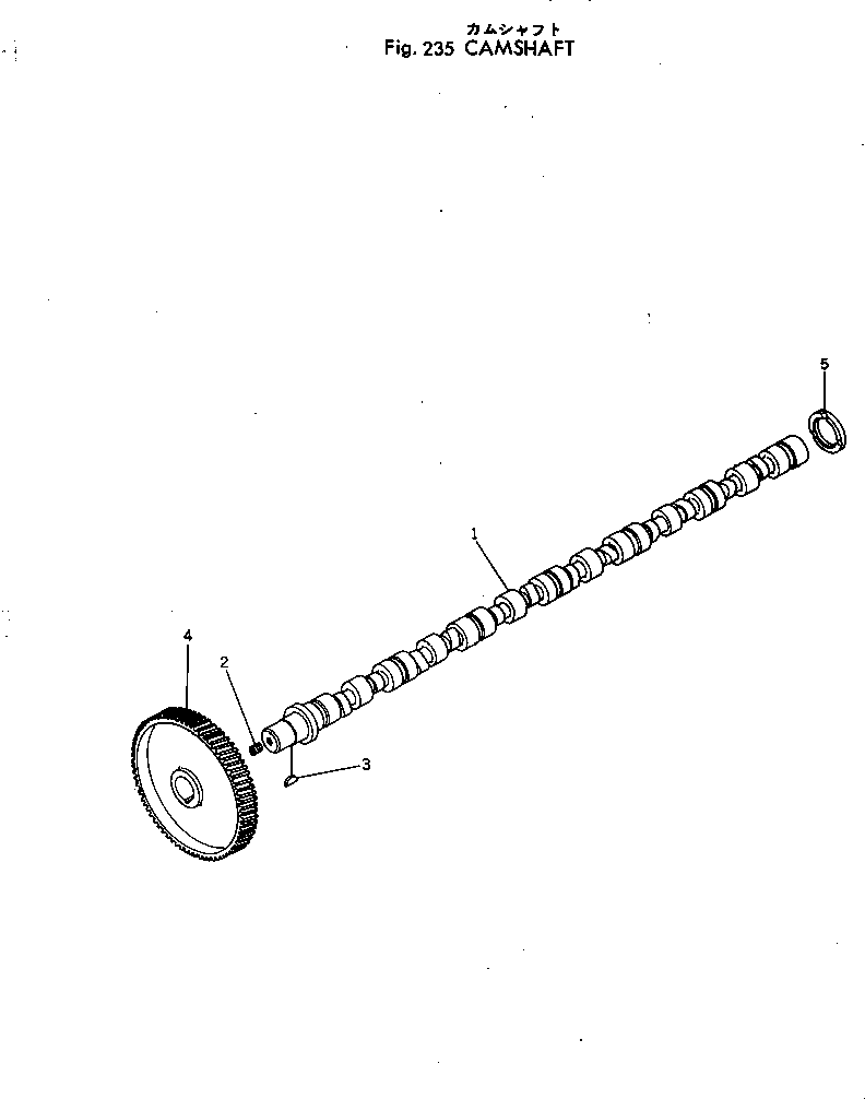 Engines Komatsu / NTC-743-1E S/N 134528-UP(ntc-743c) / CAMSHAFT(060080 : 235)