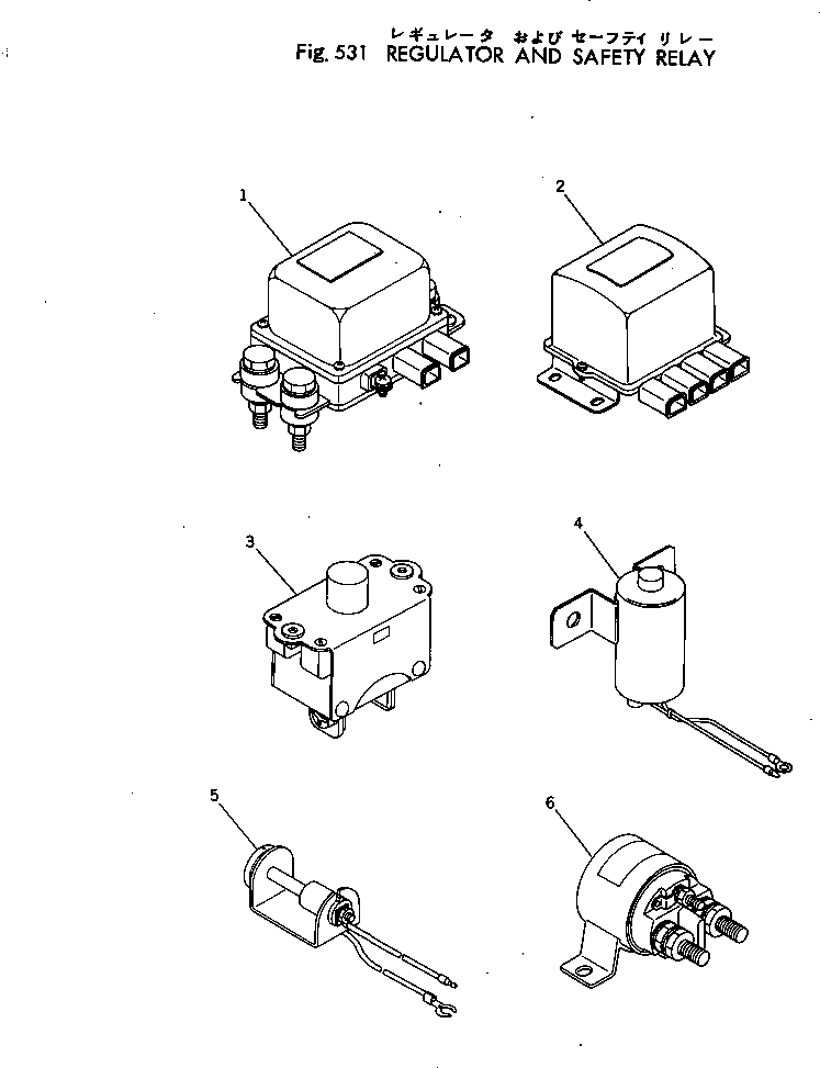 Engines Komatsu / NTC-743-1E S/N 134528-UP(ntc-743c) / REGULATOR AND SAFETY RELAY(150070 : 531)
