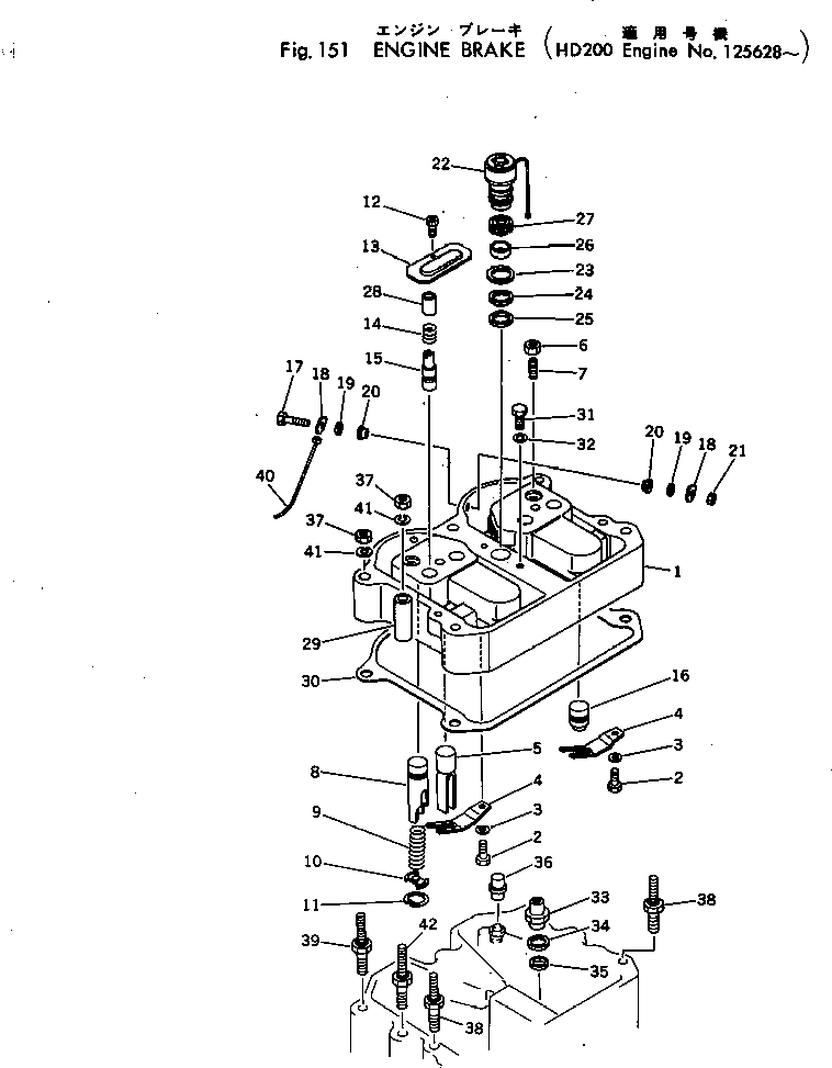 Engines Komatsu / NTC-743-1C S/N 125628-UP(ntc-743r) / ENGINE BRAKE(030120 : 151)