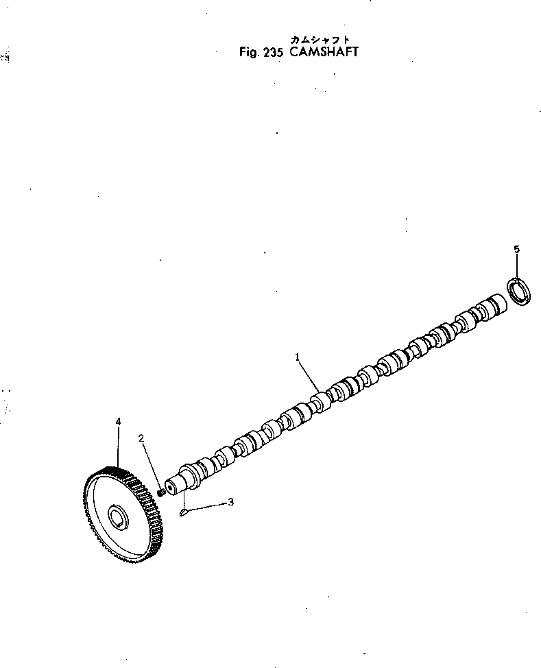 Engines Komatsu / NTC-743-1C S/N 125628-UP(ntc-743r) / CAMSHAFT(060120 : 235)