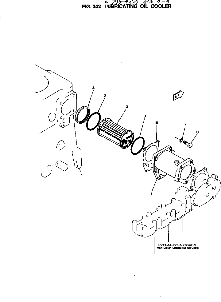 Engines Komatsu / NTO-6-CI-1D S/N 134677-UP(nto-6-0r) / LUBRICATING OIL COOLER(090110 : 342)