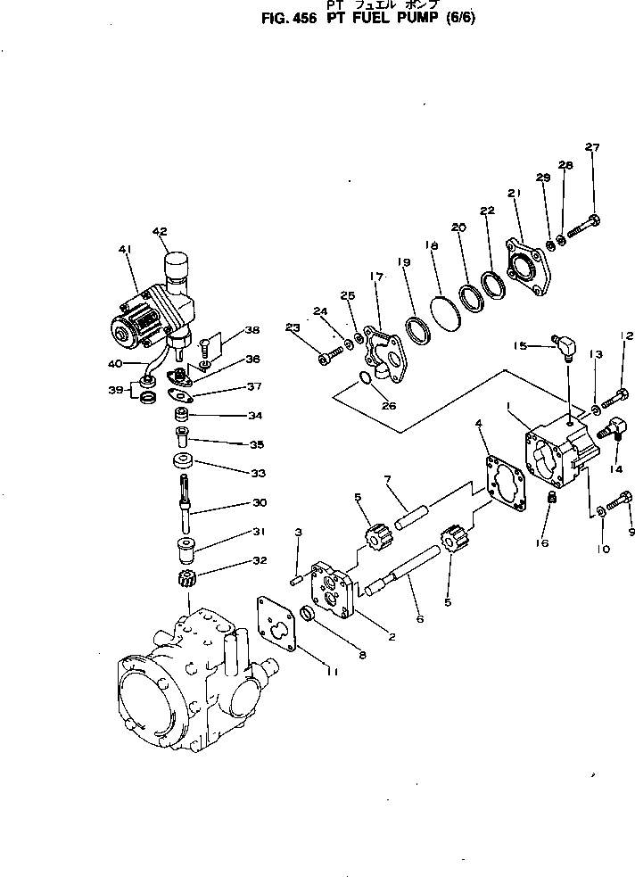 Engines Komatsu / NTO-6-CI-1D S/N 134677-UP(nto-6-0r) / PT FUEL PUMP (6/6)(120130 : 456)