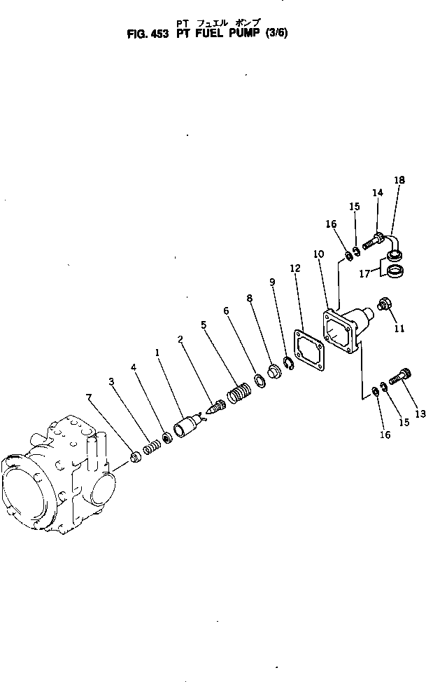 Engines Komatsu / NTO-6-CI-1B S/N 25762-UP(nto-6-3r) / PT FUEL PUMP (3/6)(120070 : 453)