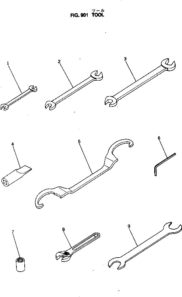 Komatsu parts book diagram for NTO-6-CI-1B S/N 25762-UP: TOOL