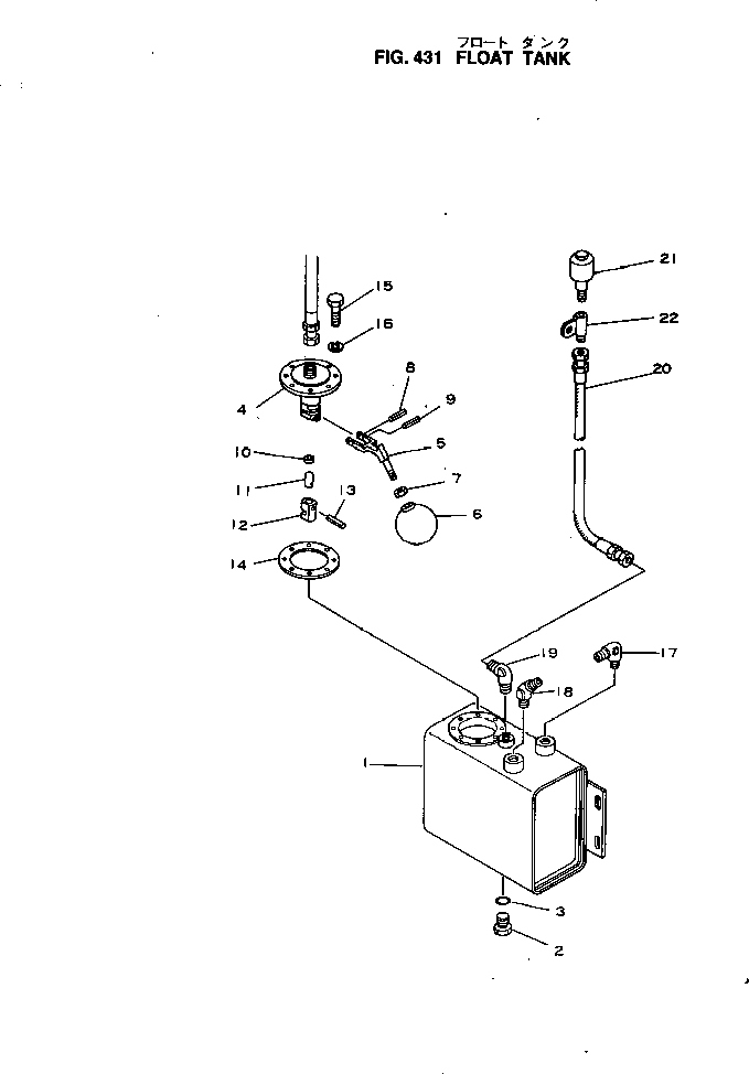 Engines Komatsu / NTO-6-CI-1C S/N 116563-UP(nto-6-cr) / FLOAT TANK(120060 : 431)