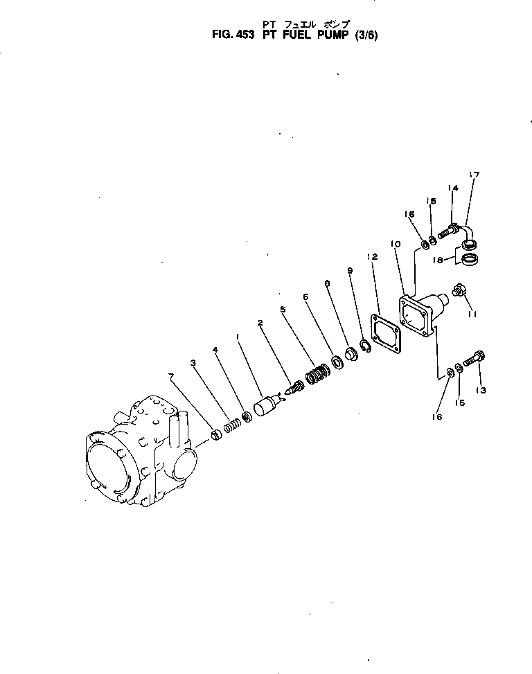 Engines Komatsu / NTO-6-CI-1C S/N 116563-UP(nto-6-cr) / PT FUEL PUMP (3/6)(120090 : 453)