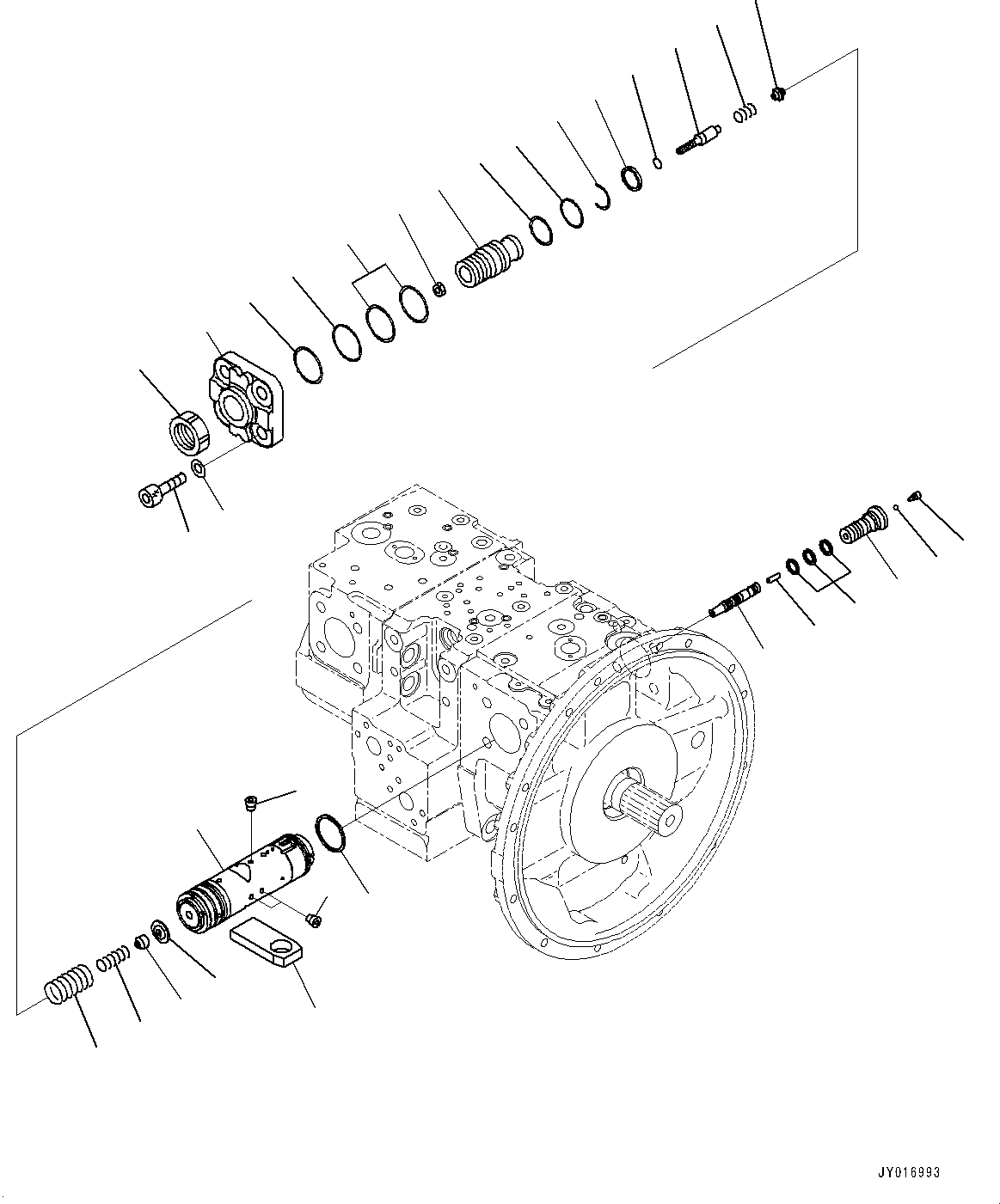 Excavators Komatsu / PC210LCI-11E0 S/N K77001-UP(pc00098u) / Hydraulic Pump, Inner Parts (4/12)(H005004 : H0210-001004)