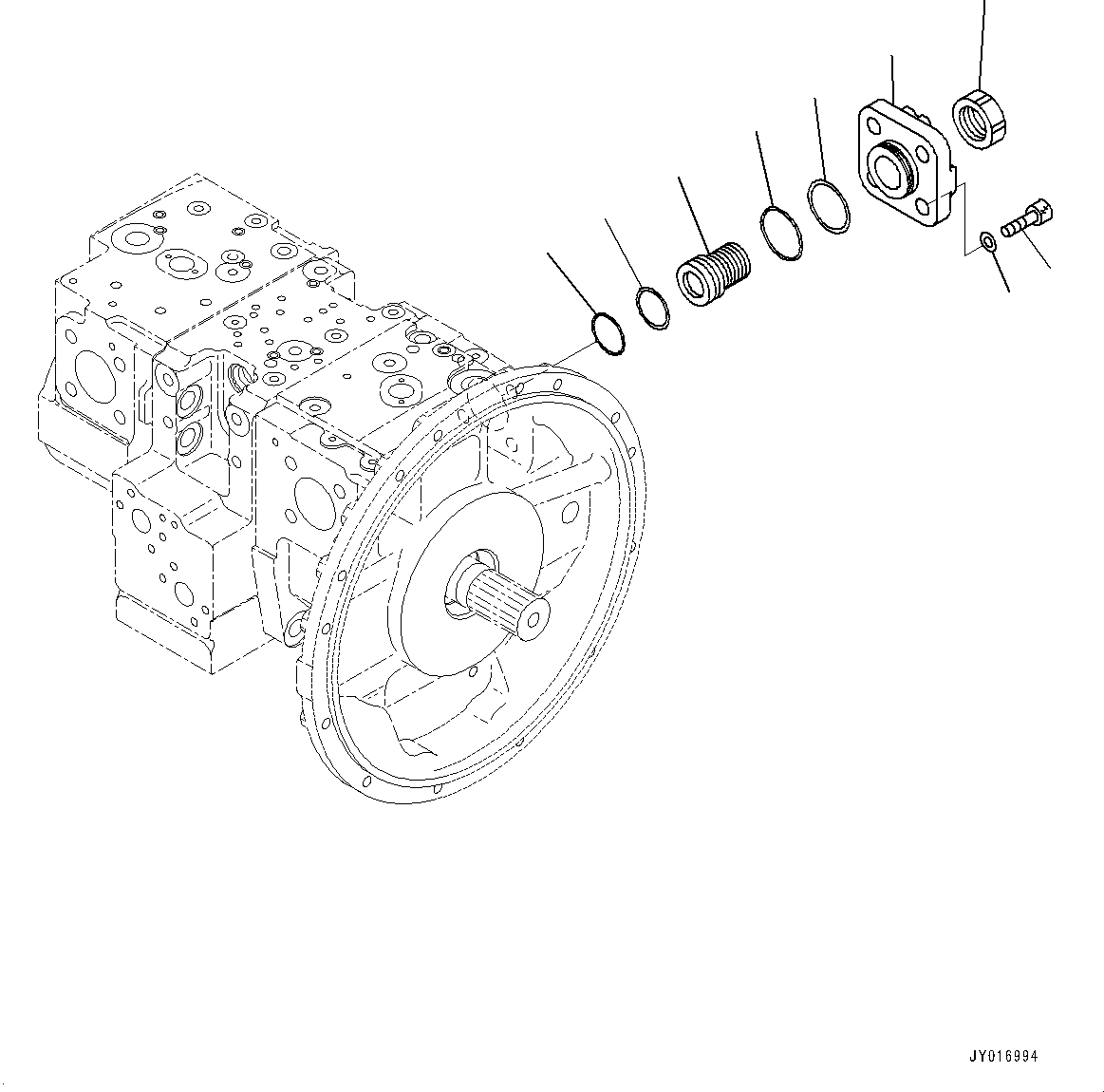 Excavators Komatsu / PC210LCI-11E0 S/N K77001-UP(pc00098u) / Hydraulic Pump, Inner Parts (5/12)(H005005 : H0210-001005)