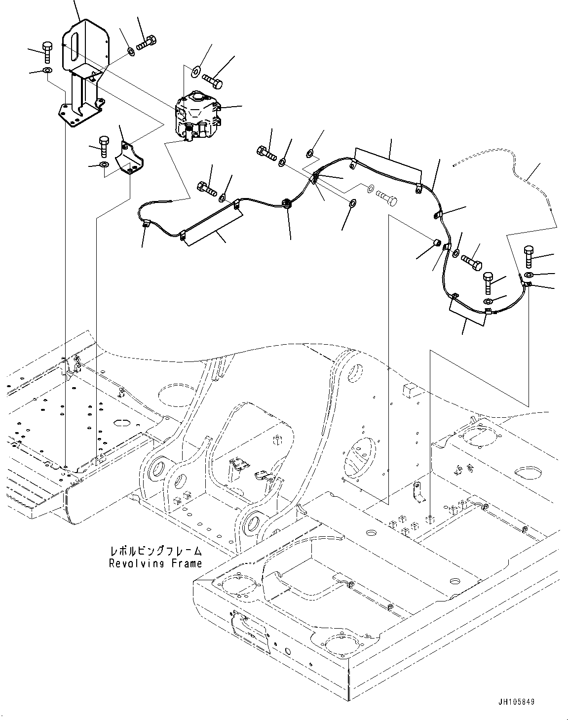 Excavators Komatsu / PC210LCI-11E0 S/N K77001-UP(pc00098u) / Window Washer(K012001 : K0350-003001)