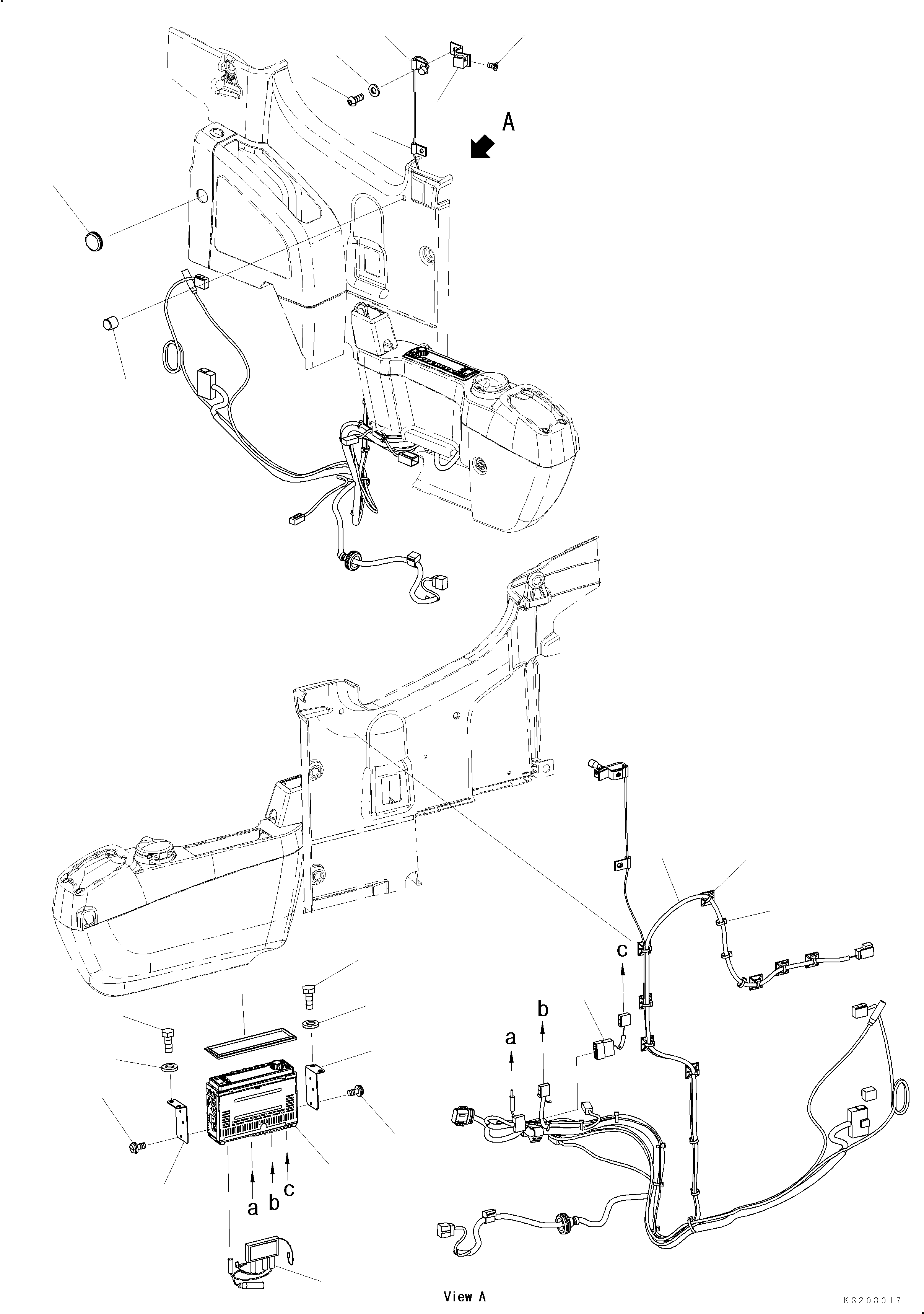 Excavators Komatsu / PC210LCI-11E0 S/N K77001-UP(pc00098u) / 12V DAB Radio(K014001 : K0810-001001)