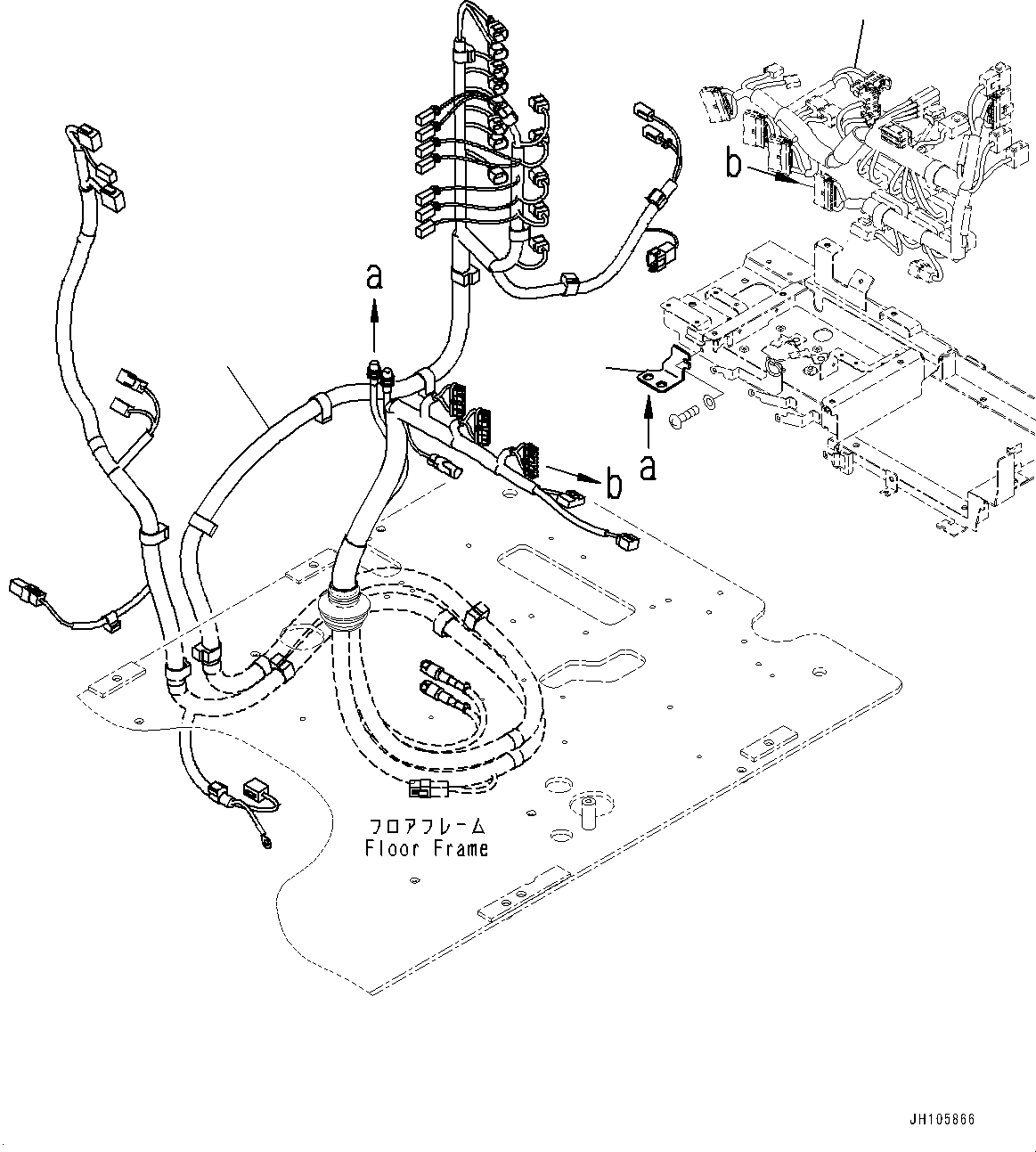 Excavators Komatsu / PC210LCI-11E0 S/N K77001-UP(pc00098u) / Cab, ICT Wiring Harness(K015044 : K1110-010044)