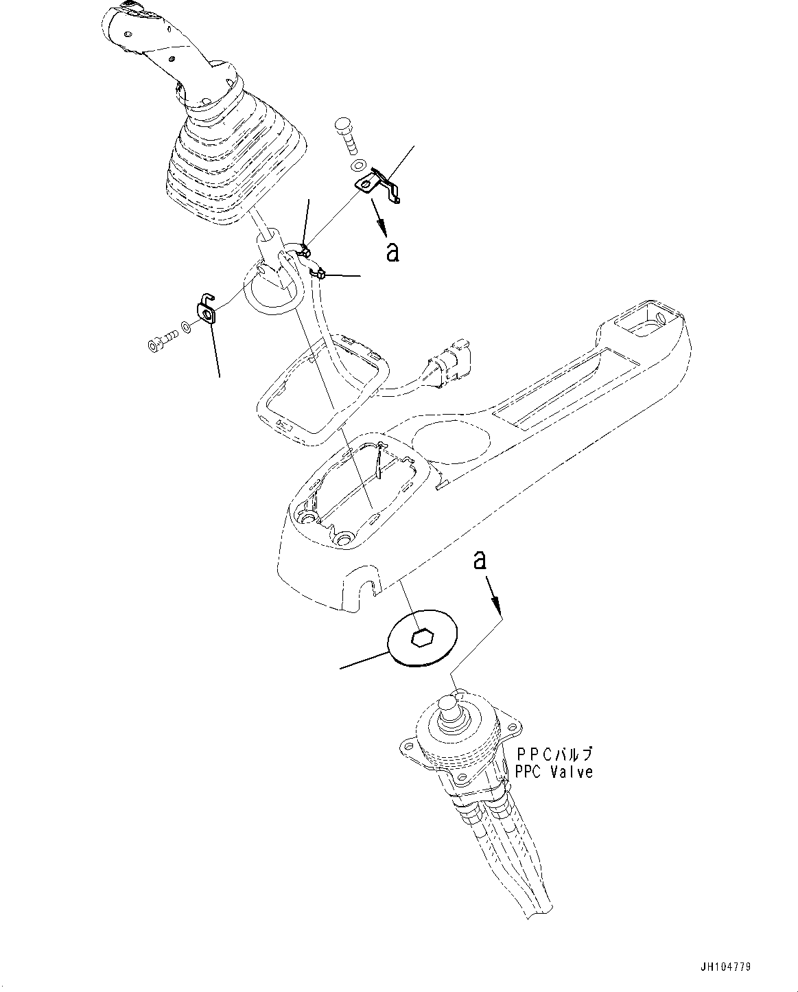 Excavators Komatsu / PC210LCI-11E0 S/N K77001-UP(pc00098u) / Cab, Floor, Proportional Control Lever Related Parts, L.H.(K015049 : K1110-010049)