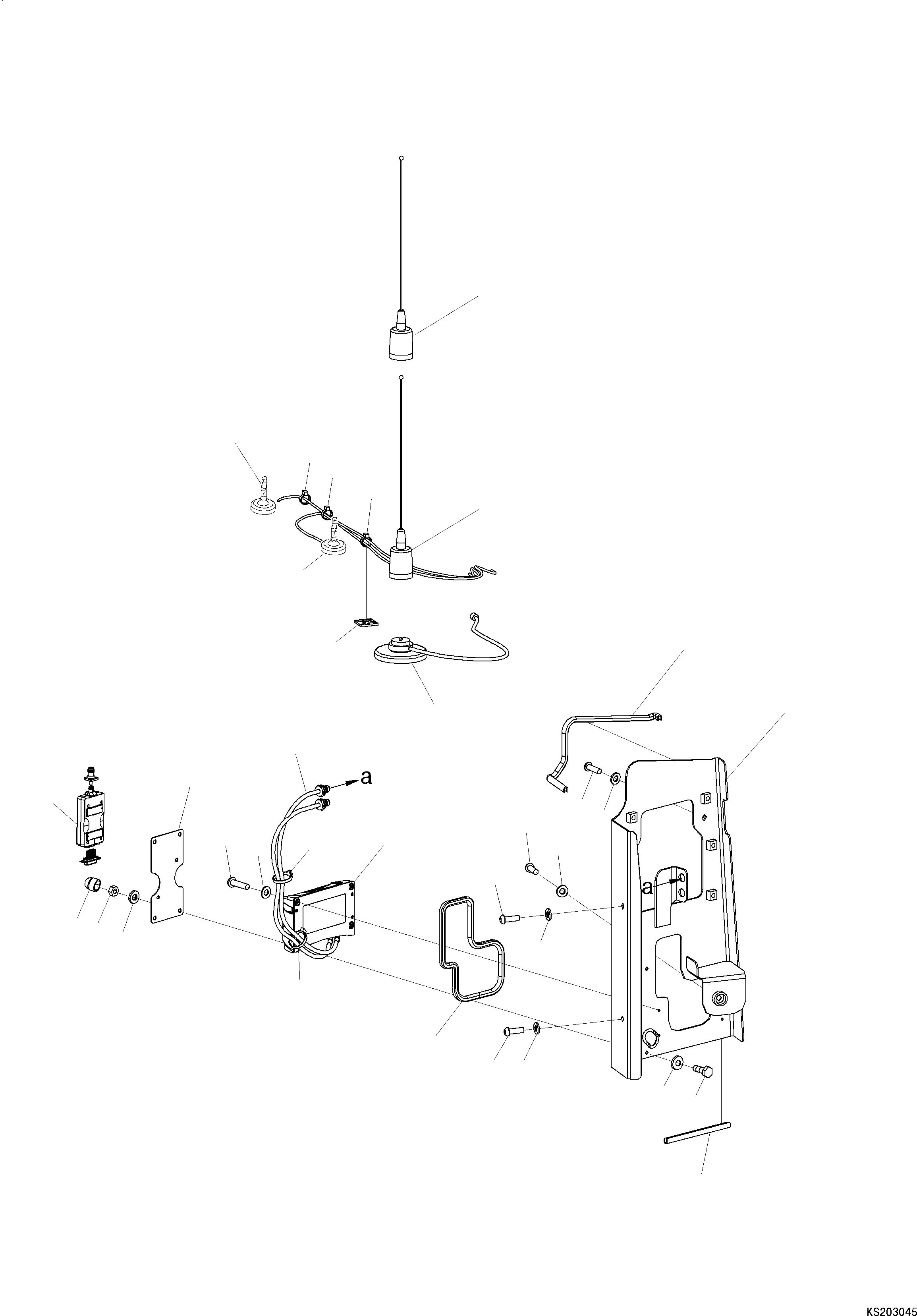 Excavators Komatsu / PC210LCI-11E0 S/N K77001-UP(pc00098u) / Network Equipment, Radio and Modem Kit(K019003 : K1960-002003)
