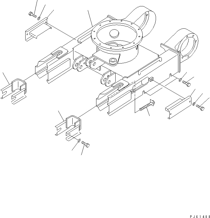 Excavators Komatsu / PC02-1A S/N 10001-UP(pc02-1ac) / TRACK FRAME(090010 : 3001)