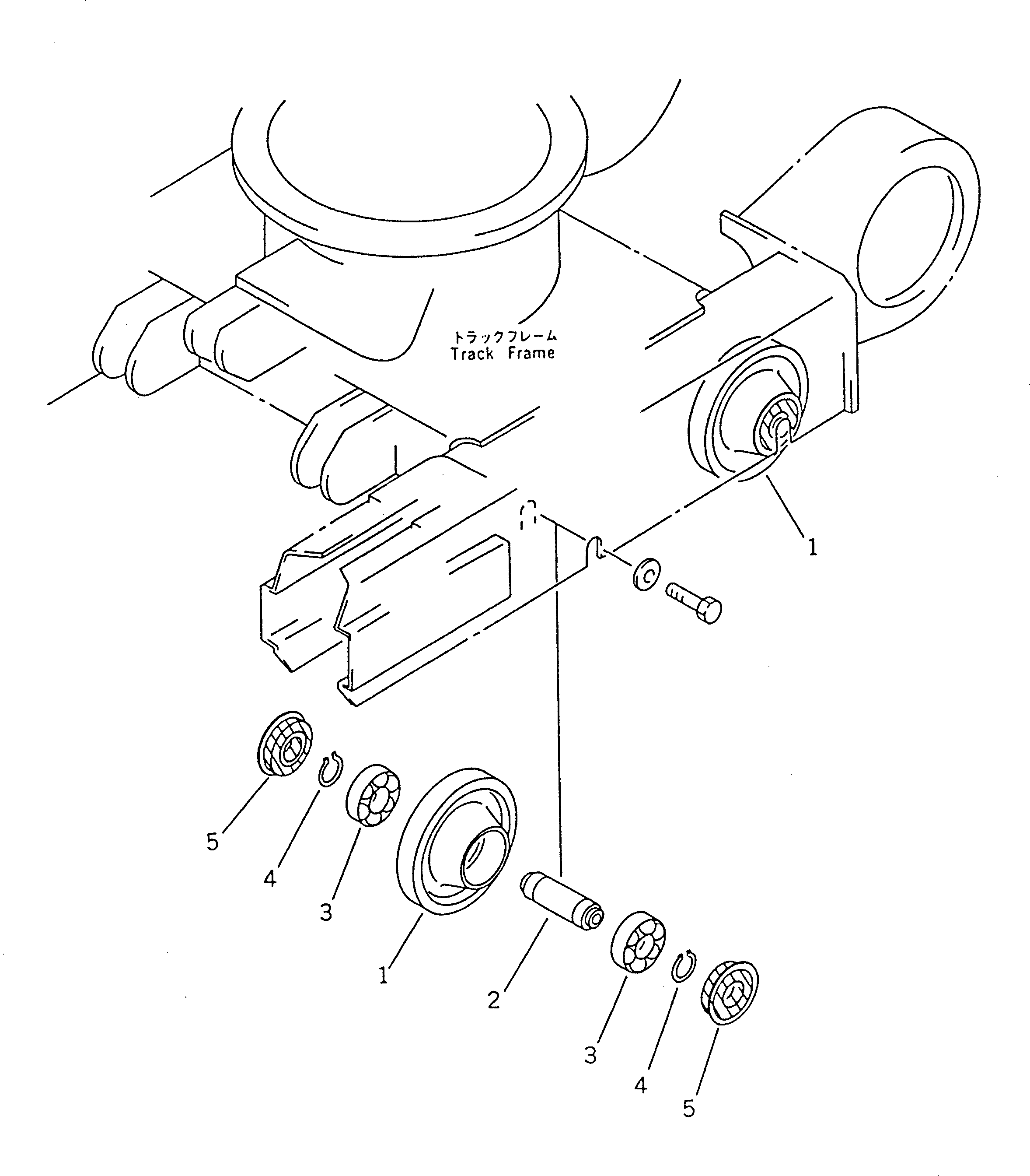 Excavators Komatsu / PC02-1A S/N 10001-UP(pc02-1ac) / TRACK ROLLER(090040 : 3301)
