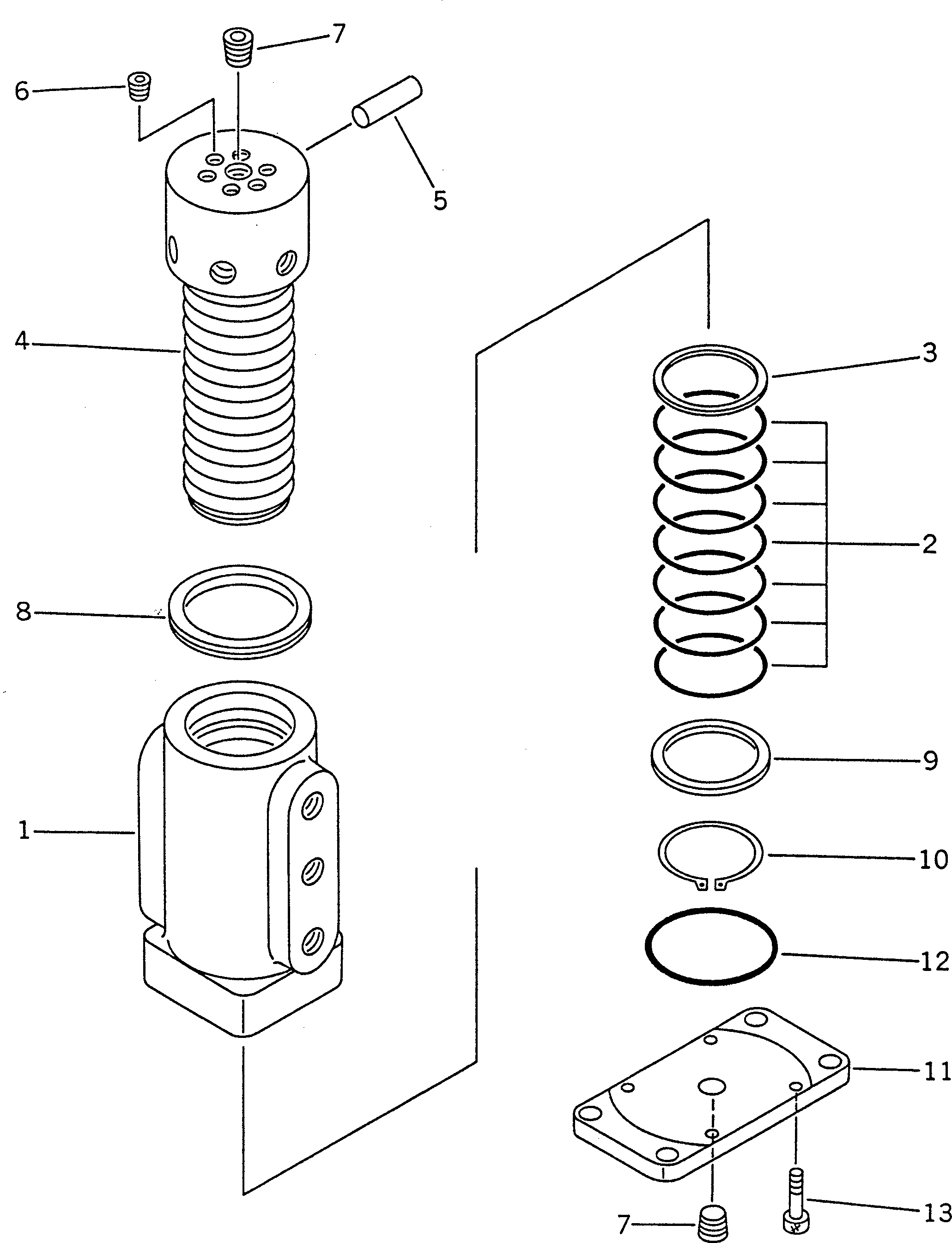 Excavators Komatsu / PC02-1A S/N 10001-UP(pc02-1ac) / SWIVEL JOINT(180100 : 6401)