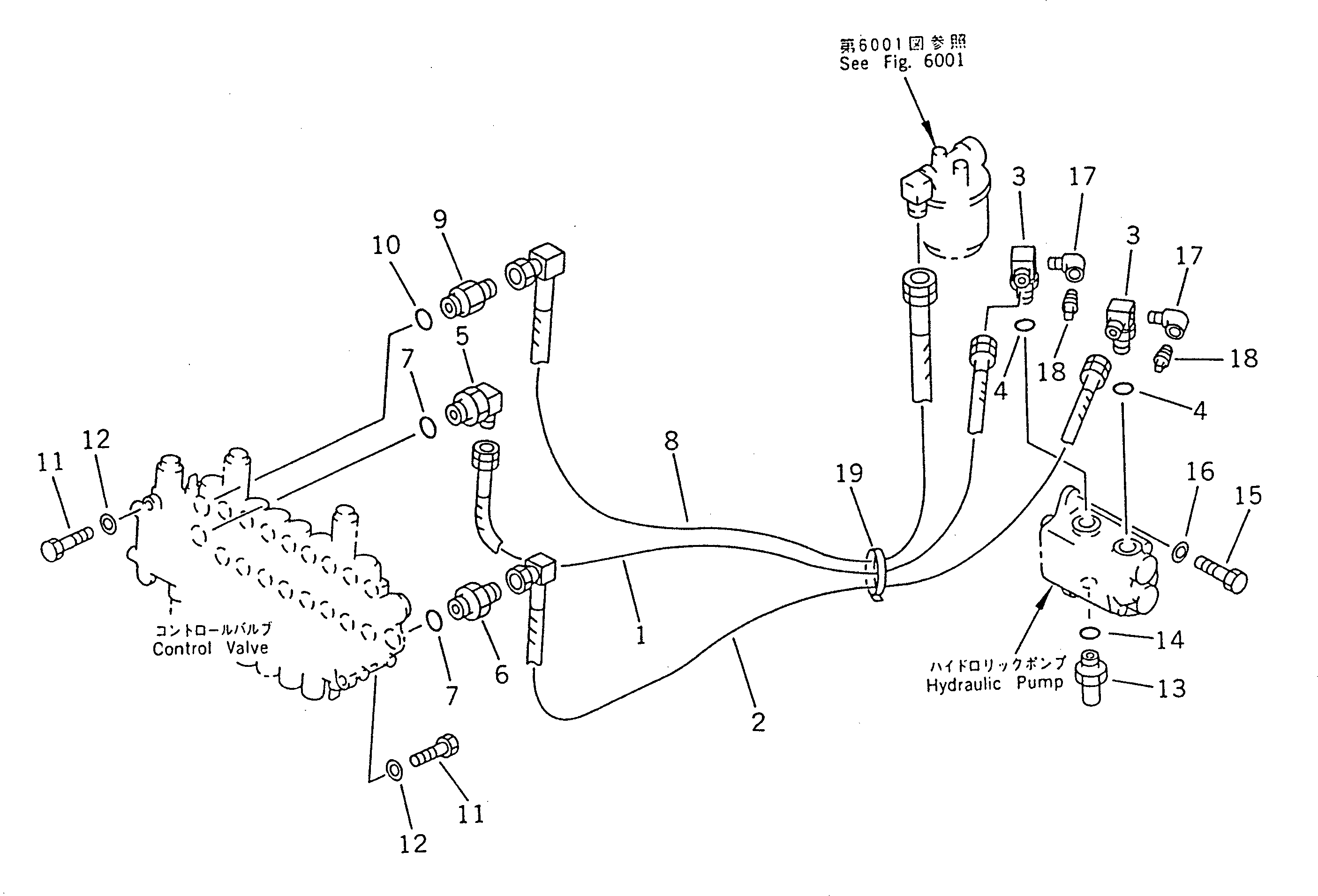 Excavators Komatsu / PC02-1A S/N 10001-UP(pc02-1ac) / HYDRAULIC PIPING (SUCTION AND RETURN LINE)(#10001-14237)(180130 : 6501)