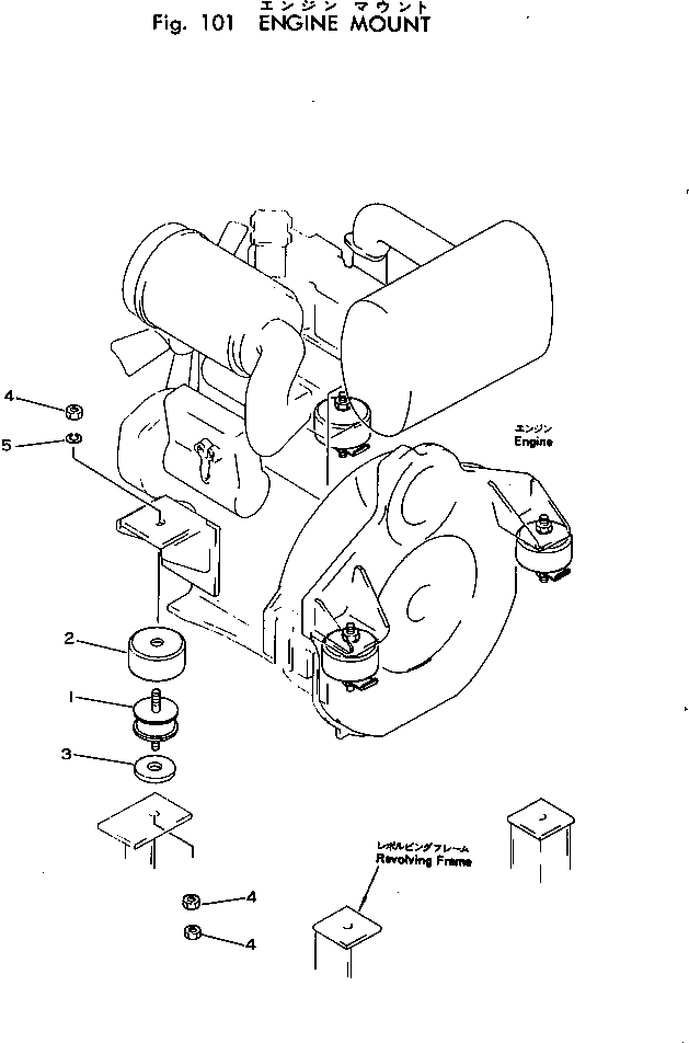 Komatsu parts book diagram for PC02-1 S/N 1003-UP: ґЭјЮЭ ПіЭД