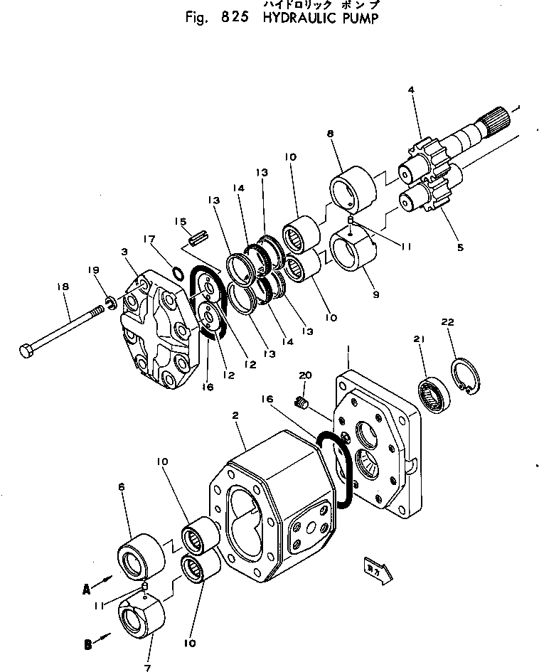 Komatsu parts book diagram for PC02-1 S/N 1003-UP: КІДЮЫШЇё ОЯЭМЯ
