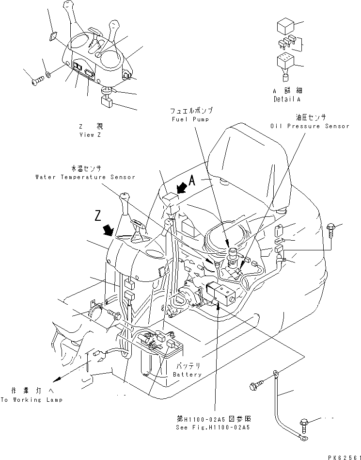 Excavators Komatsu / PC03-2 S/N 15001-UP(pc03-2r) / ELECTRICAL (PANEL AND MAIN HARNESS) (FOR TWO PIECE BOOM)(120030 : E0200-01A5)