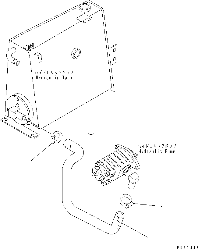 Excavators Komatsu / PC03-2 S/N 15001-UP(pc03-2r) / SUCTION LINE(150090 : H0311-01A0)
