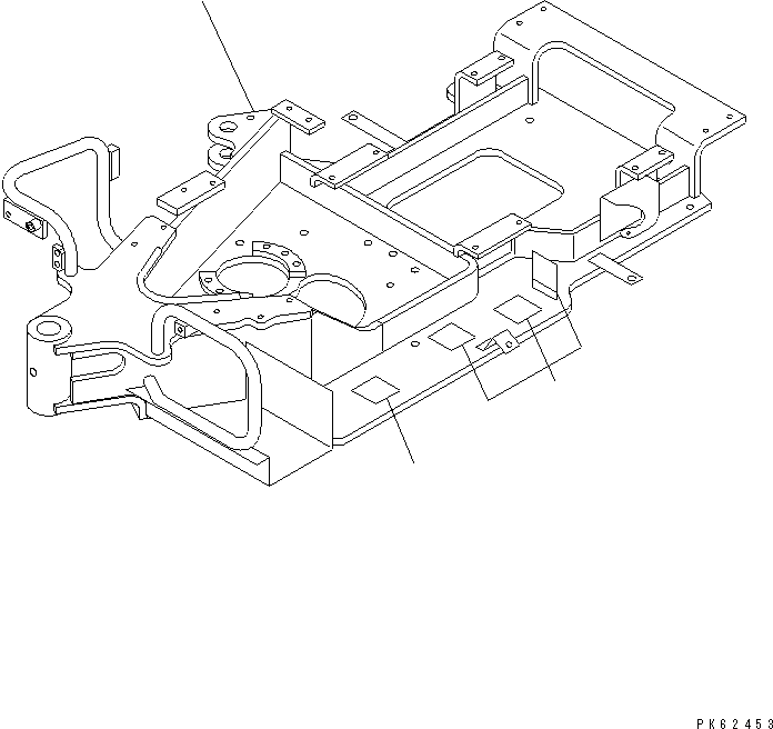 Excavators Komatsu / PC03-2 S/N 15001-UP(pc03-2r) / REVOLVING FRAME(180010 : J1110-01A0)