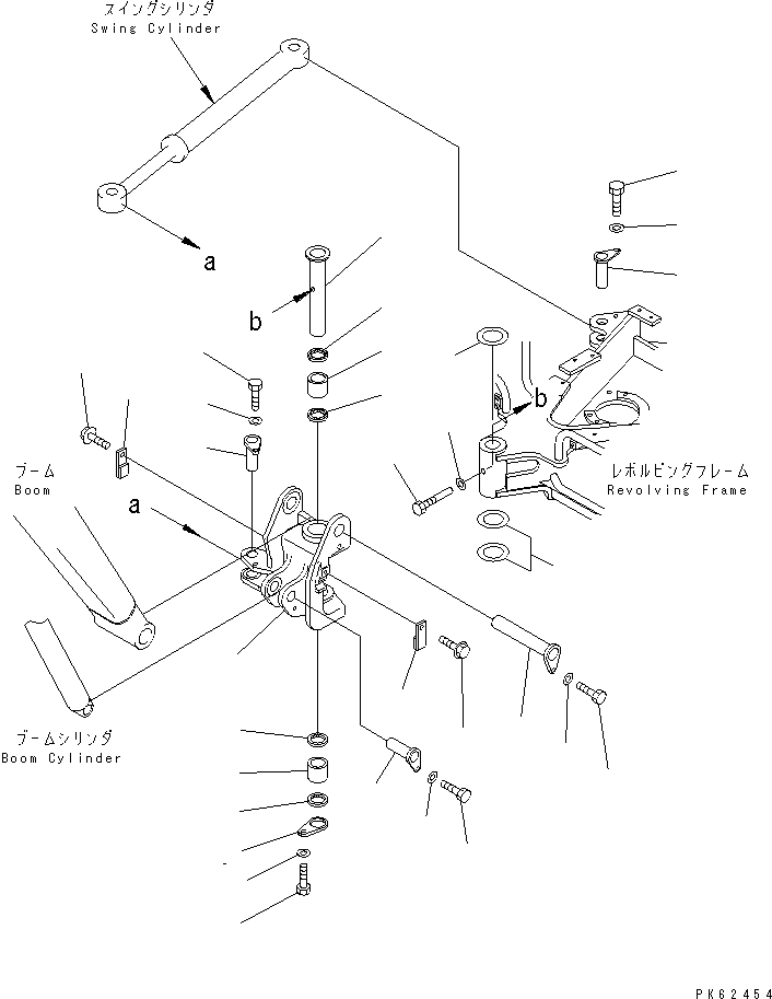 Excavators Komatsu / PC03-2 S/N 15001-UP(pc03-2r) / SWING BRACKET(180020 : J1210-01A0)