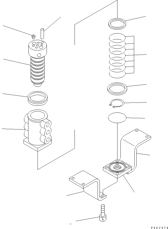 Komatsu parts book diagram for PC03-2 S/N 15001-UP: SWIVEL JOINT (FOR ALTERABLE GAUGE SPEC.) (INNER PARTS)