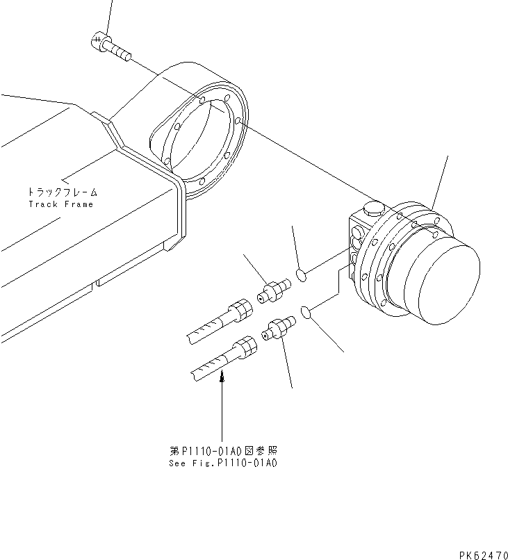 Excavators Komatsu / PC03-2 S/N 15001-UP(pc03-2r) / FINAL DRIVE (TRAVEL MOTOR MOUNTING)(300040 : P1210-01A0)