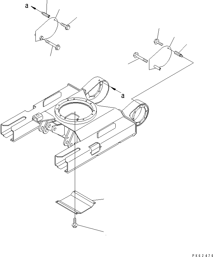 Excavators Komatsu / PC03-2 S/N 15001-UP(pc03-2r) / TRACK FRAME COVER(330070 : R1130-01A0)
