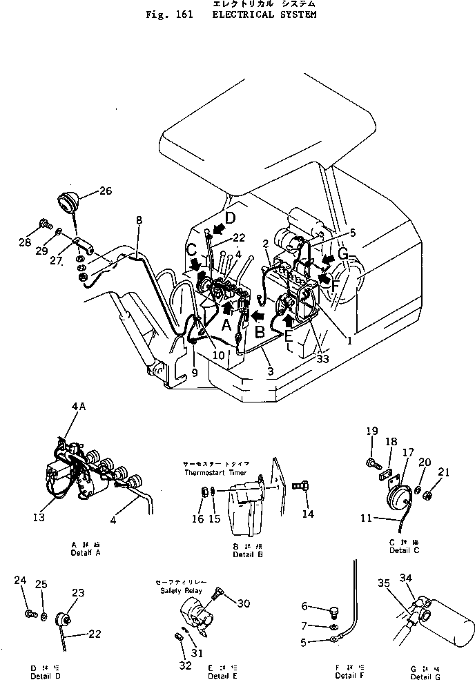 Excavators Komatsu / PC05-1 S/N 1001-UP(pc05-1c) / ELECTRICAL SYSTEM(030110 : 161)