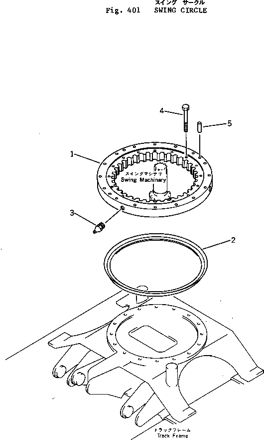 Excavators Komatsu / PC05-1 S/N 1001-UP(pc05-1c) / SWING CIRCLE(120010 : 401)