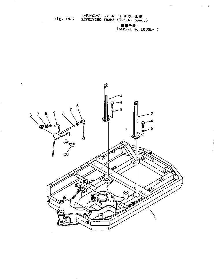 Excavators Komatsu / PC05-1 S/N 1001-UP(pc05-1c) / REVOLVING FRAME (T.B.G. SPEC.)(#10001-)(240120 : 1811)