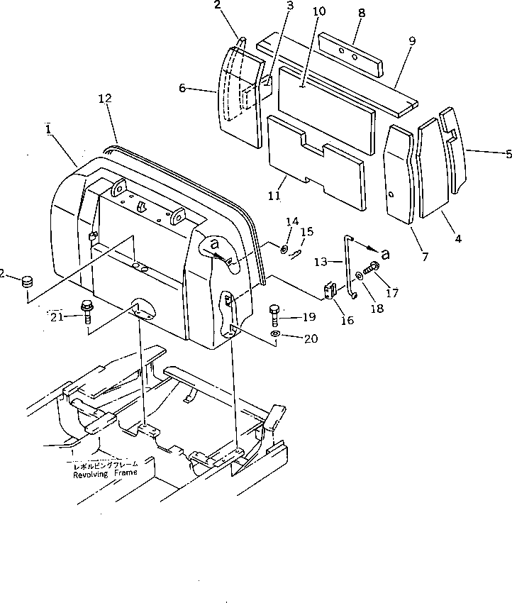 Excavators Komatsu / PC05-7 S/N 8001-UP(pc05-7r) / ENGINE HOOD (1/2)(240010 : M1110-01A0)