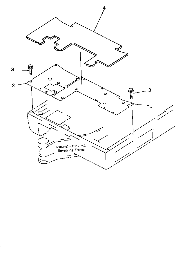 Komatsu parts book diagram for PC07-2 S/N 3001-UP: FLOOR FRAME (FOR ATTACHMENT)(#3001-5460)