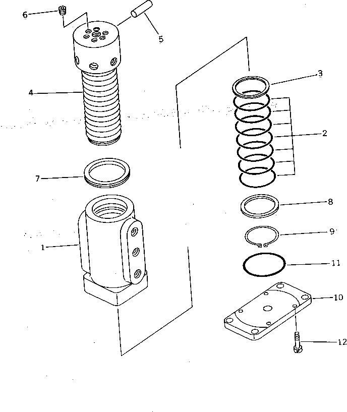 Komatsu parts book diagram for PC07-2 S/N 3001-UP: SWIVEL JOINT (INNER PARTS)