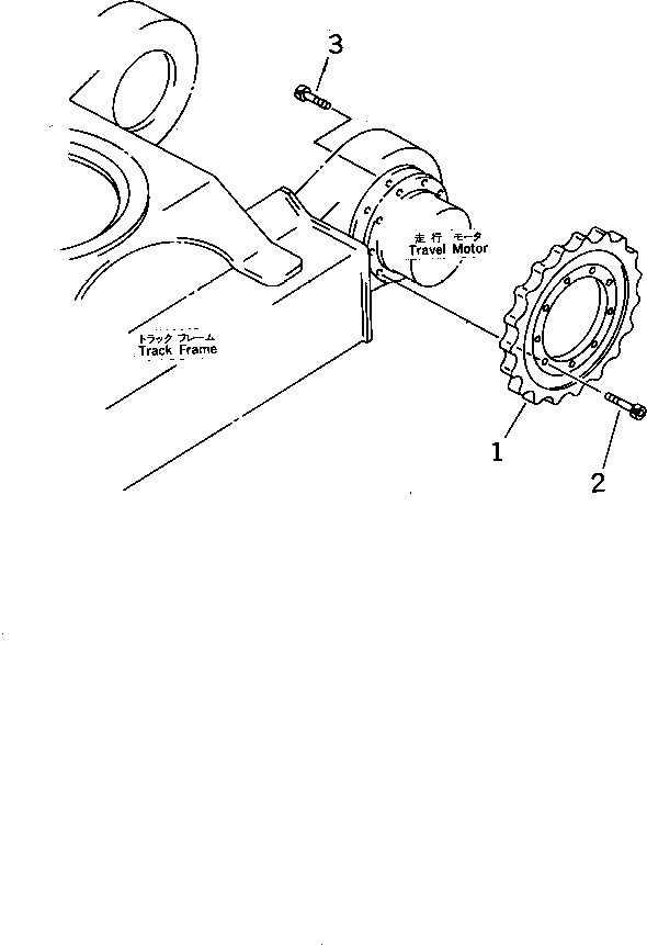 Komatsu parts book diagram for PC07-2 S/N 3001-UP: SPROCKET