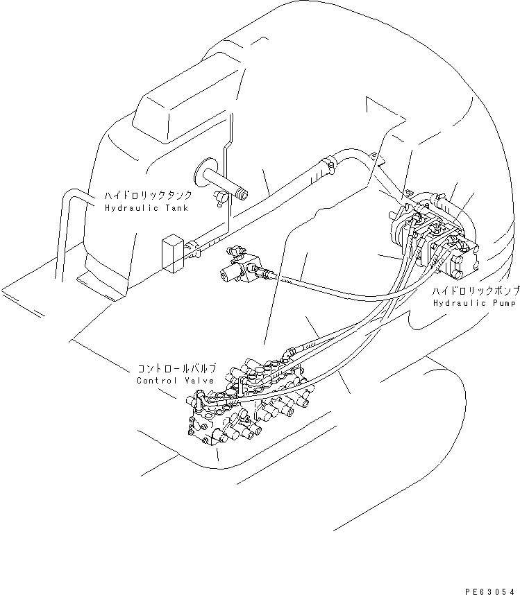 Komatsu parts book diagram for PC07-2 S/N 3001-UP: PERIODICAL REPLACEMENT CRITICAL PARTS (2/2) (HYDRAULIC HOSE)(#5461-)