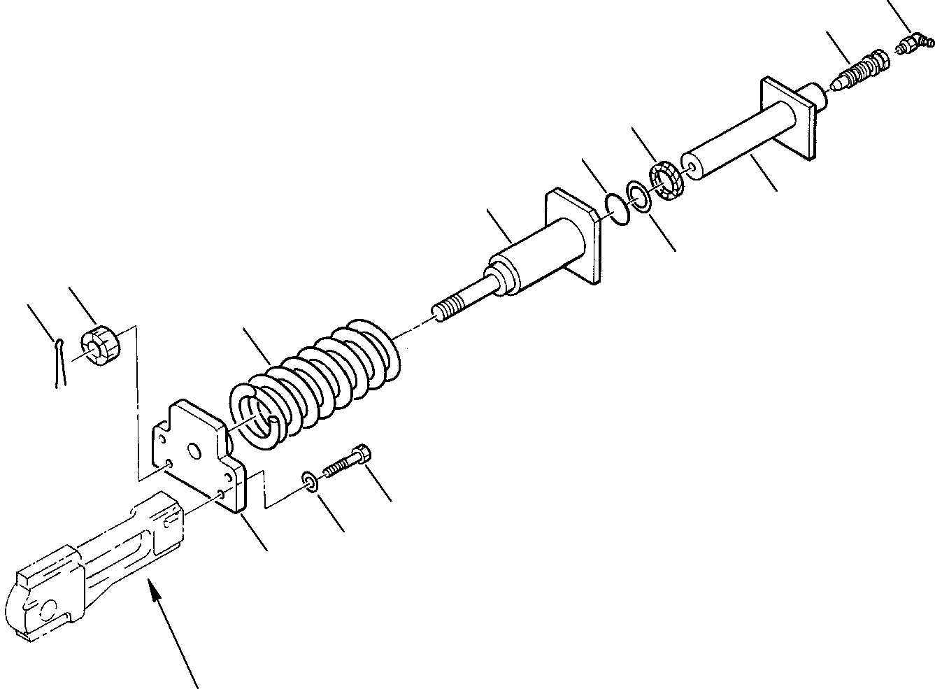 Excavators Komatsu / PC07-2 S/N F10001-Up(pc07_2) / RECOIL SPRING (FOR STEEL SHOE)(D-0050 : 3211)