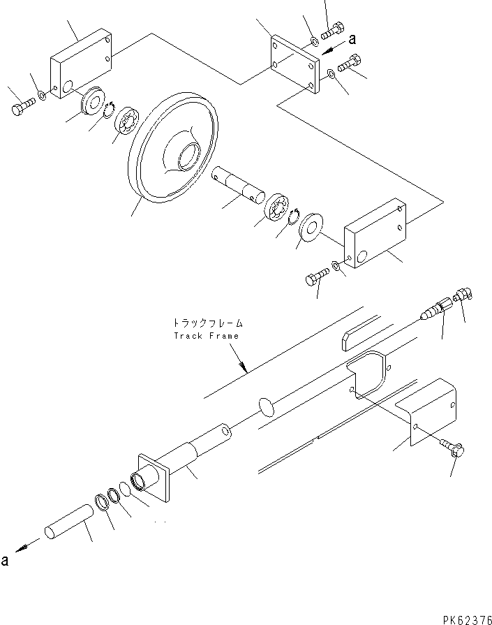 Excavators Komatsu / PC08UU-1-A S/N 1001-UP(pc08uu-r) / FRONT IDLER(330010 : R0110-01A1)