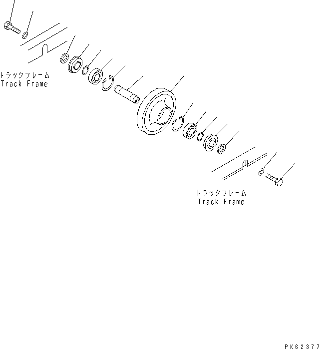 Excavators Komatsu / PC08UU-1-A S/N 1001-UP(pc08uu-r) / TRACK ROLLER(330020 : R0200-01A1)