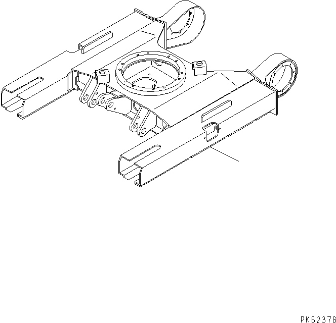 Excavators Komatsu / PC08UU-1-A S/N 1001-UP(pc08uu-r) / TRACK FRAME(330040 : R1100-01A1)