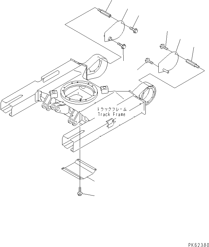 Excavators Komatsu / PC08UU-1-A S/N 1001-UP(pc08uu-r) / TRACK FRAME COVER(330050 : R1130-01A1)
