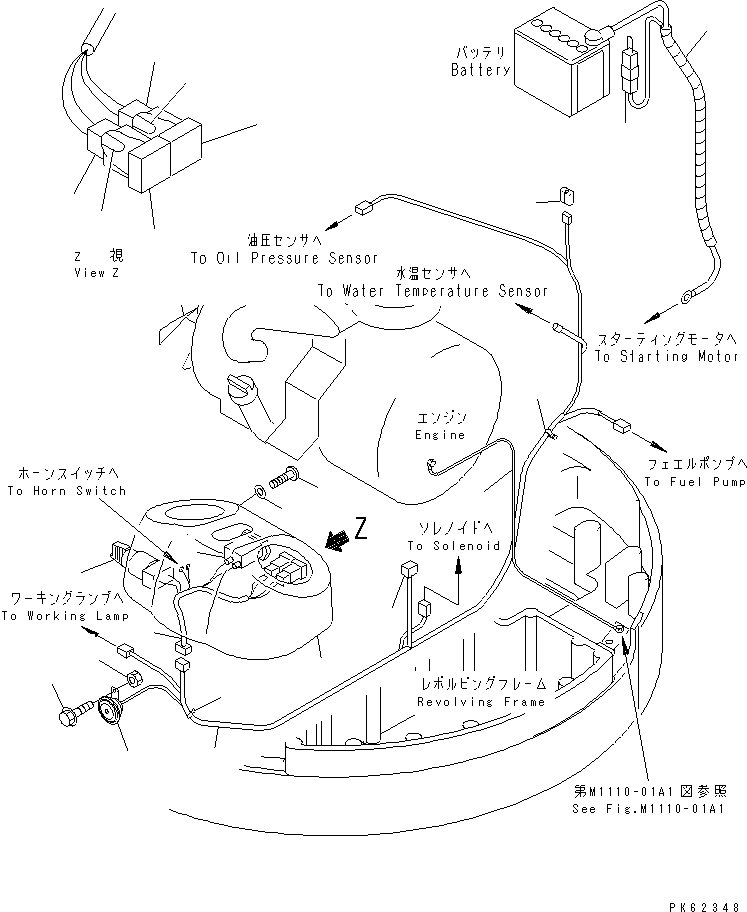 Excavators Komatsu / PC08UU-1 S/N 1001-UP(pc08uu0r) / ELECTRICAL (MAIN HARNESS)(120020 : E0200-01A1)