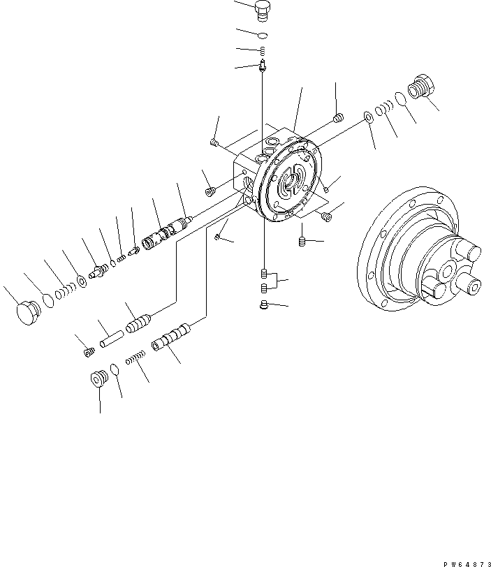 Excavators Komatsu / PC09-1-A S/N 10001-UP(pc09-1-r) / TRAVEL MOTOR (3/3) (INNER PARTS)(450130 : Y1651-03A0)