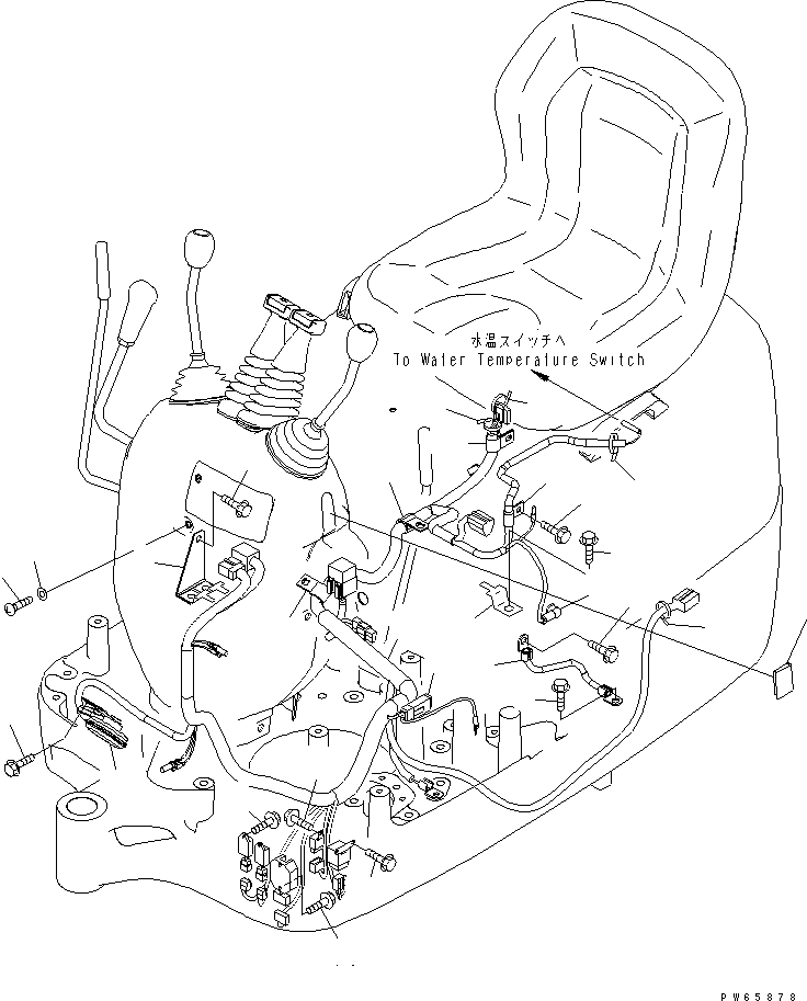 Excavators Komatsu / PC09-1-B S/N 10001-UP(pc09-10r) / ELECTRICAL SYSTEM (MAIN HARNESS AND RELATED PARTS) (FOR JAPAN)(120040 : E0200-02A0)