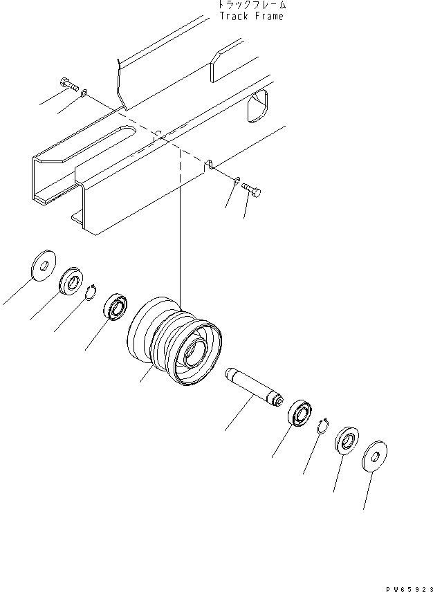 Excavators Komatsu / PC09-1-B S/N 10001-UP(pc09-10r) / TRACK ROLLER(330020 : R0200-01A0)