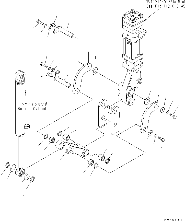 Excavators Komatsu / PC09-1-B S/N 10001-UP(pc09-10r) / BUCKET LINK (BREAKER ARM SPEC.)(360060 : T1230-01A1)