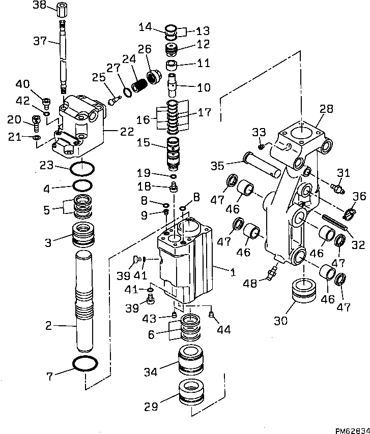 Komatsu parts book diagram for PC10-7 S/N 25001-UP: BREAKER (INNER PARTS)(#27777-)